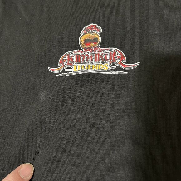 Aumakoa Legends Tank Muscle Tshirt Graphic Print Black Sz L Cotton - Picture 4 of 7